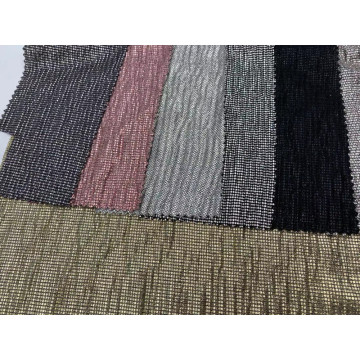 Crushed Velvet Accordion Pleated Fabric