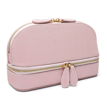 Double-deck jewelry Storage elegant cosmetic bags