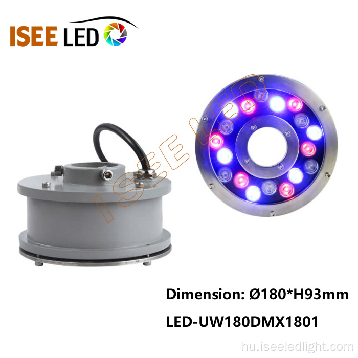 DMX RGB színű LED szökőkút gyűrűs fény