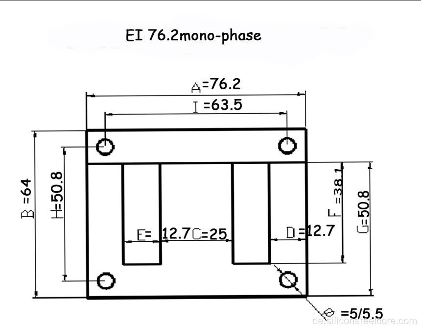EI 76.2 Transformatorlaminierung