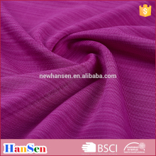Comfortable bunchy yarn weft knitted polyester spandex fabric