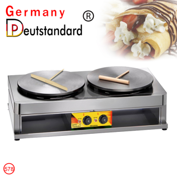 Two plate electric crepe maker double electric machine