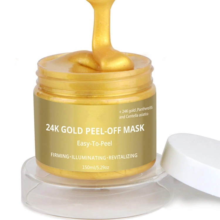 OEM 24K Gold Mask Private Label Natural Organic Collagen Skin Care Peel off Facial Mask