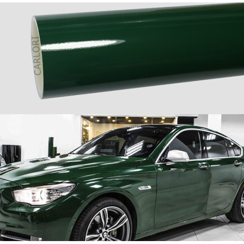 Vinilo de envoltura de coche verde de bosque brillante