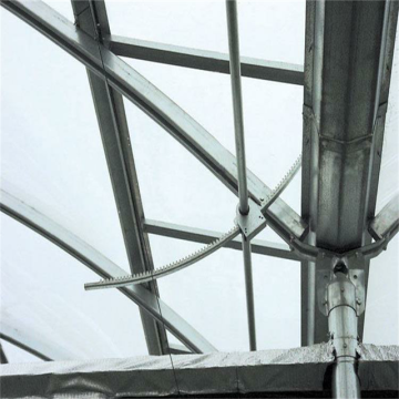 A-style pinion and rack greenhouse shading system