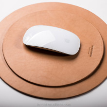 Genuine Brown Leather Vegan Tanning Desk Tidy Mouse Pad