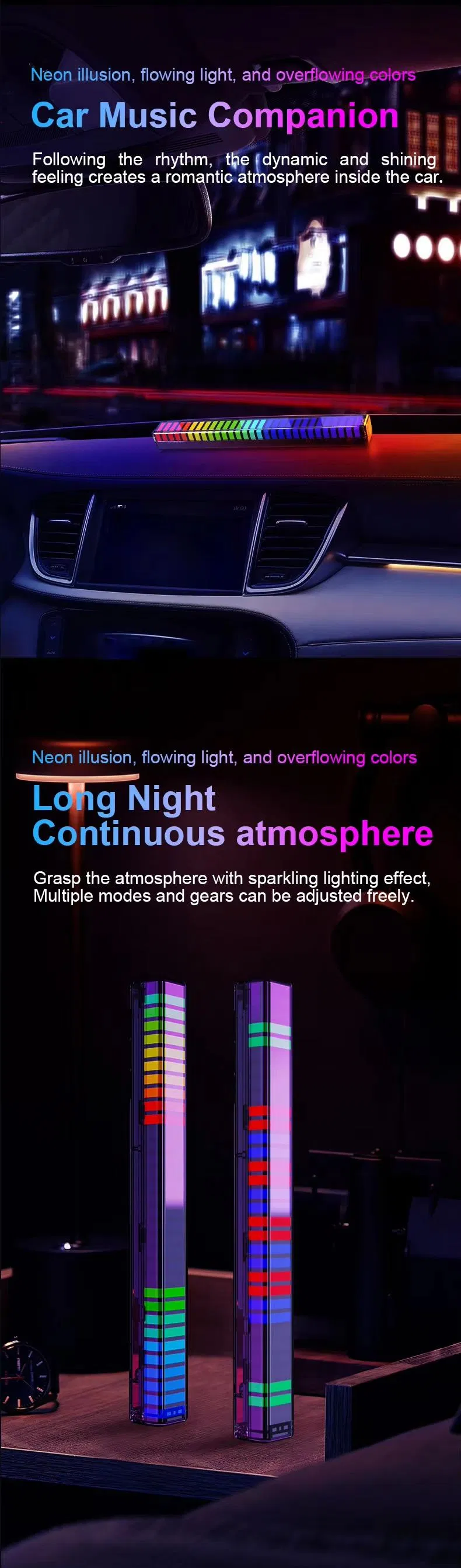 Smart APP-Controlled Car Ambient Light with Rhythm Effects
