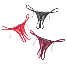 Plus Size Lace G-string Panties