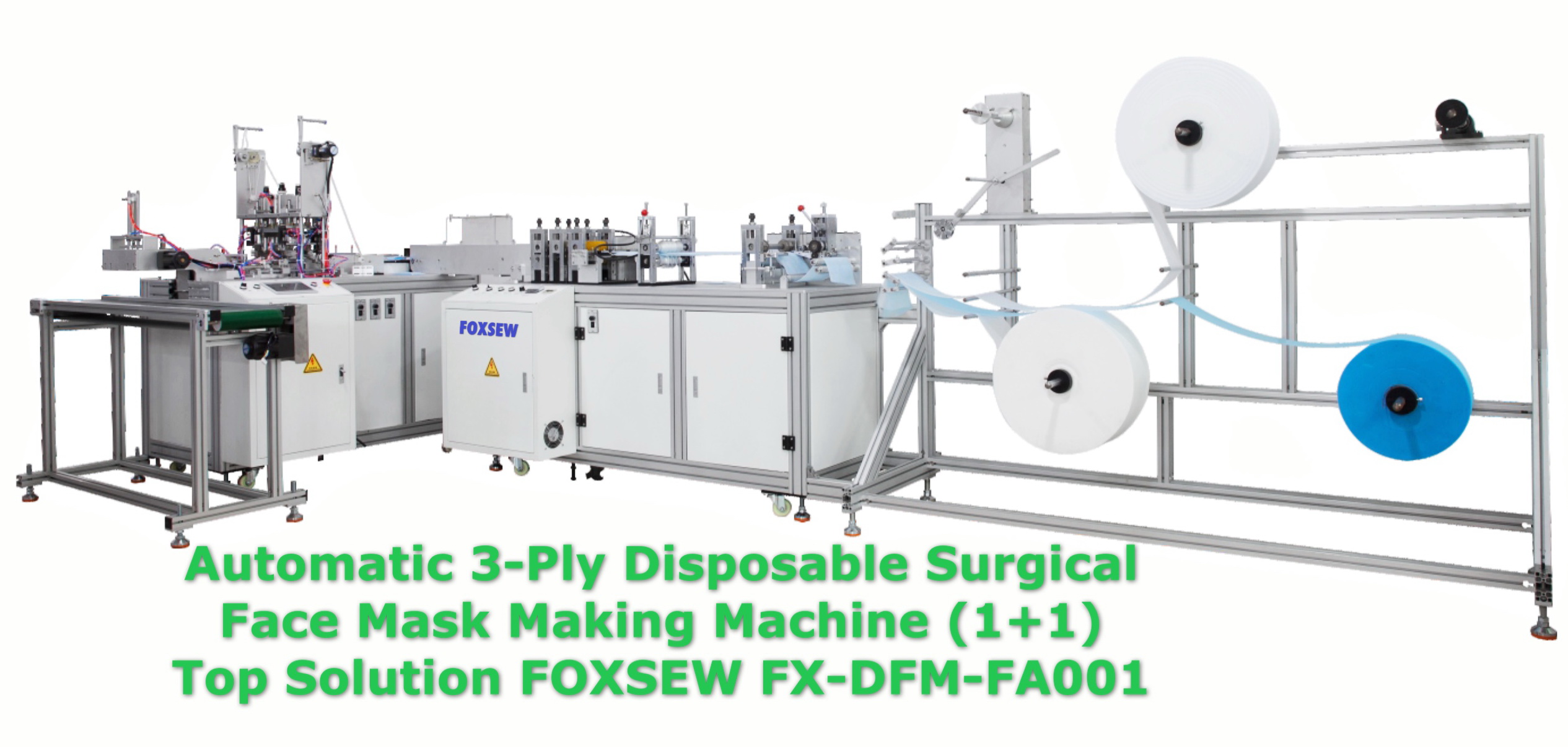 Automatic 3-Ply Disposable Surgical Face Mask Making Machine -1