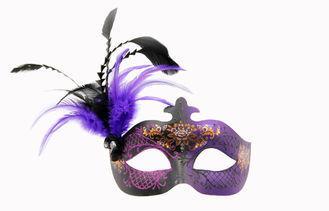 Purple Ladies Half Face Masquerade Masks , Cool Face Masks