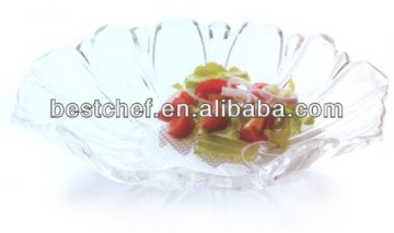 acrylic Round flower shape fruit tray fruit stand fruit dish vegetable shaped dish