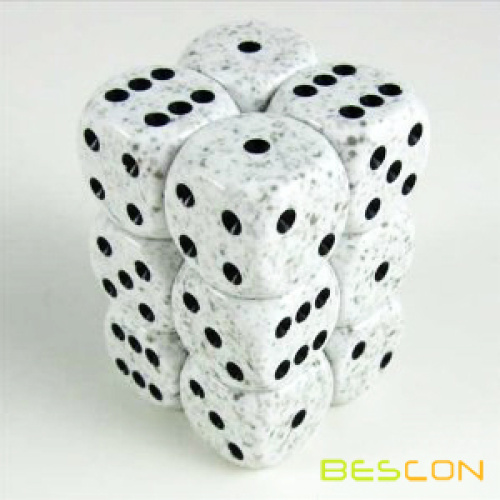 Custom Color Speckled Six Sided Dice 16MM