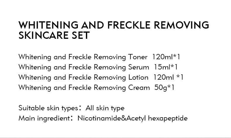 Original Anti Freckle Skin Care Whitening Cream Set Remove Pigment Whitening Moisturizing Freckle Skin Care Set