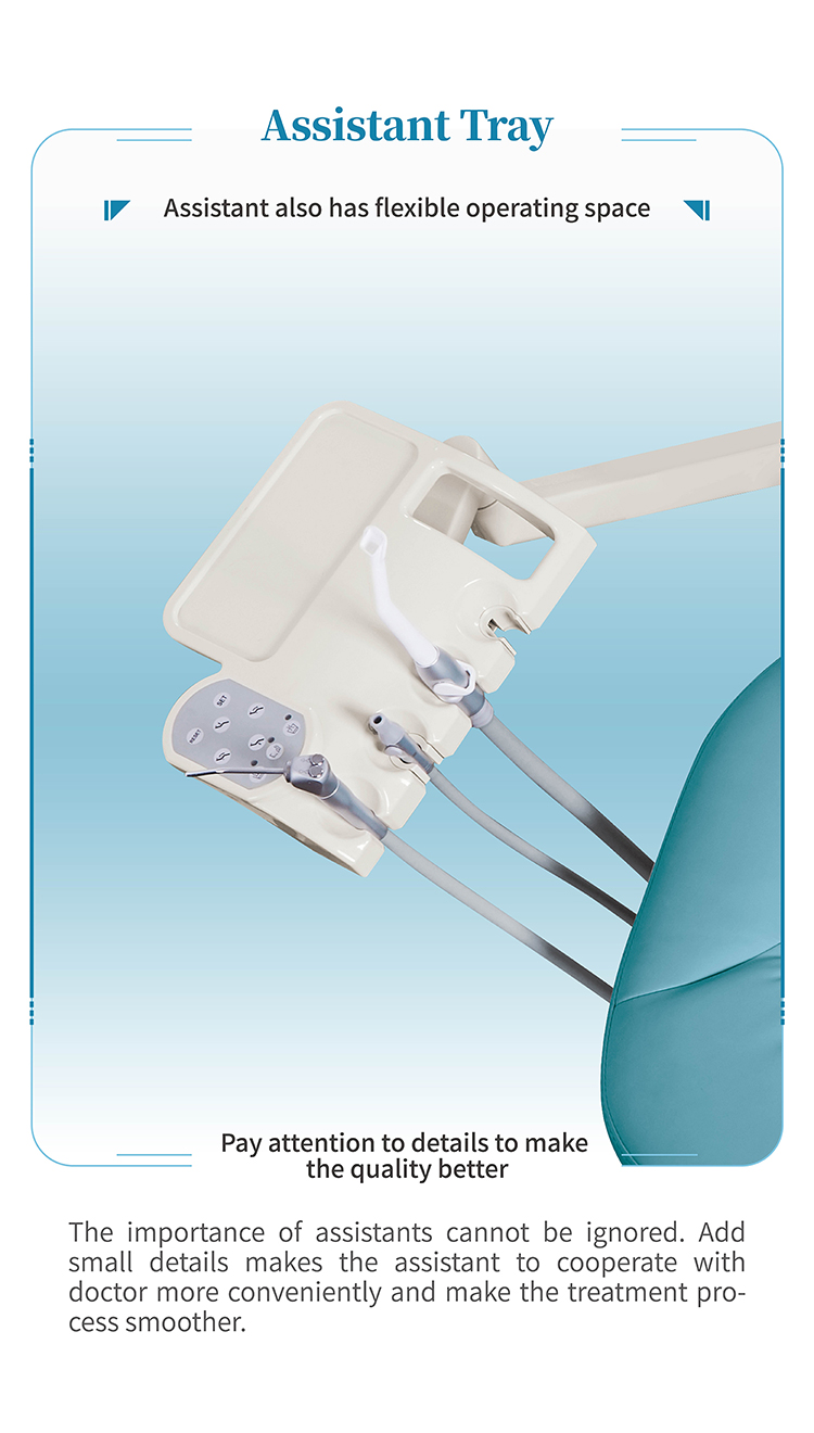 ISO 13485 Approved Dental Unit with Micro Fiber Leather Cushion