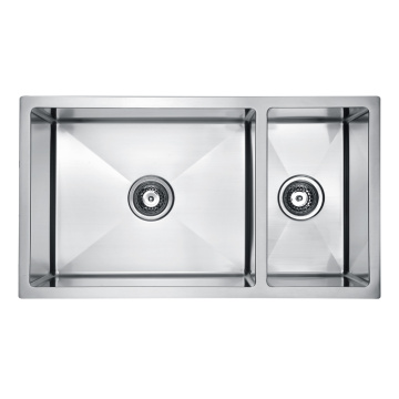 Metbexê diherike 70/30 Double Bowl Sink Indermount