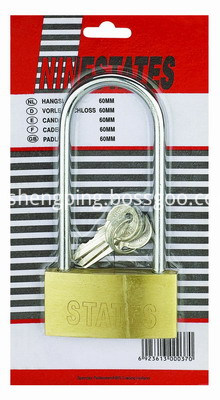 Solid Brass Padlock With Long Shackle