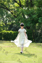 white beautiful baby kids maxi dress