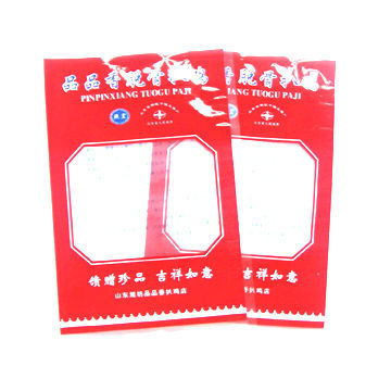 Plastic Food Packaging Bag with Window, Printing and Lamination, Customized Colors Welcomed