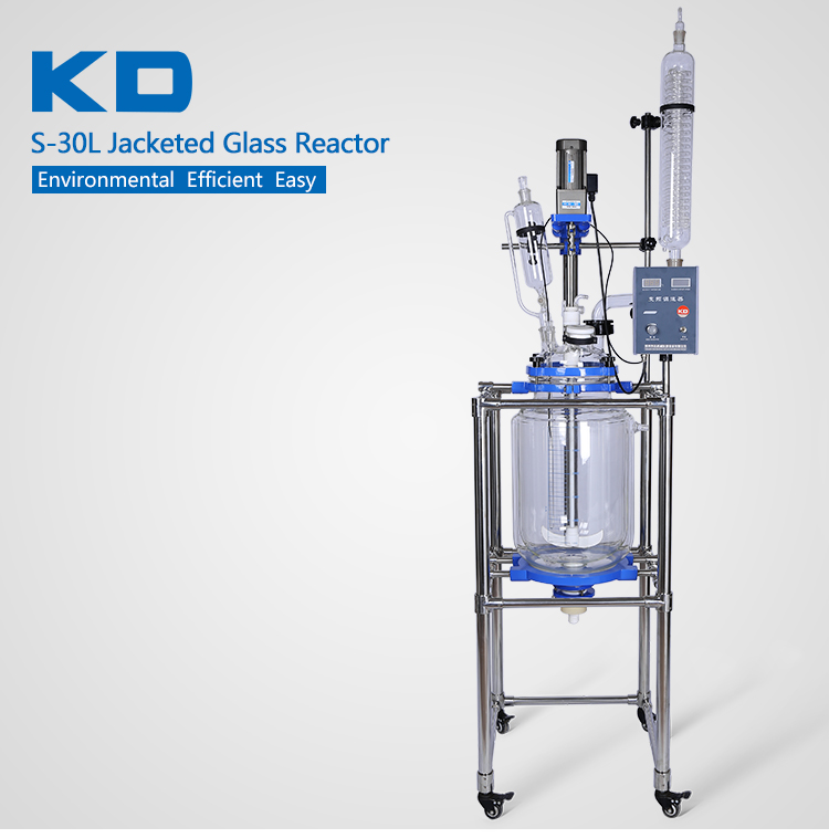 Lab Vacuum Distillation small Double Layer Glass Reactor	