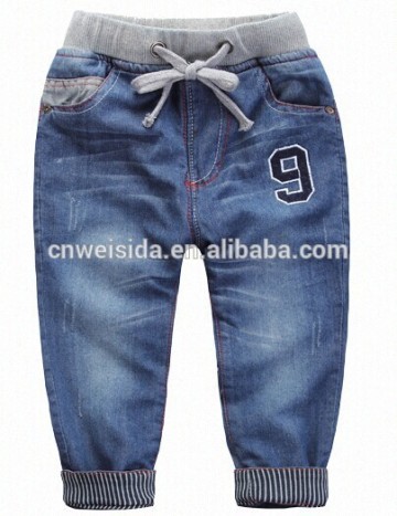 2015 latest jogger denim pants for boys