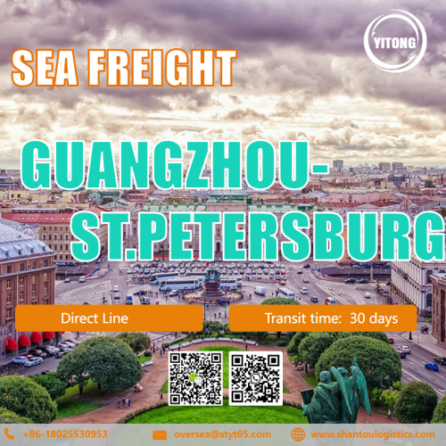 Logística de flete de mar desde Shenzhen a San Petersburgo Rusia