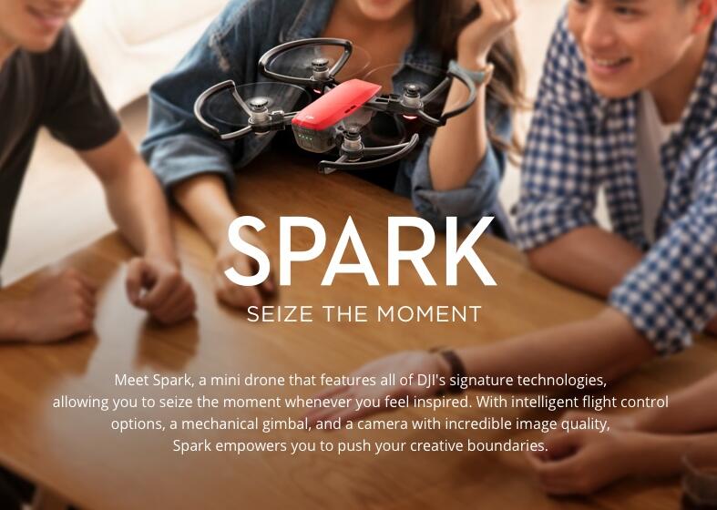 New Faceaware DJI Spark mini selfie pocket drone