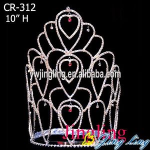 Fashion Large Rhinestone Elsa Crown For Dinner