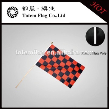 Check Logo Hand Flag , Checkered Logo Hand Flag