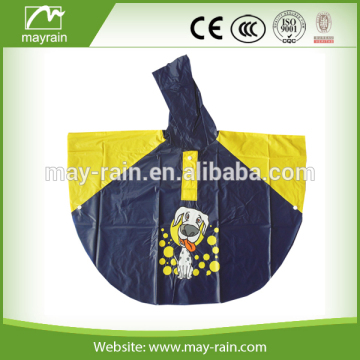 2016 popular blue kids pvc waterproof cape