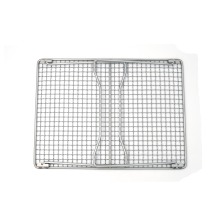 Barbecue Titanium Folding Net Grill with Removable Legs
