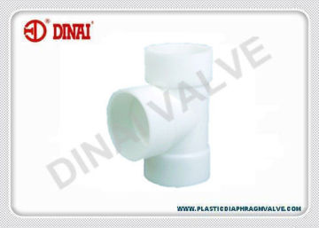 Pvdf Pipe Fitting Equal Tee Socket Fusion 20mm-225mm, Pvdf Piping Pn16
