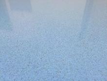 Solvent-free epoxy color sand self-flowing flat paint