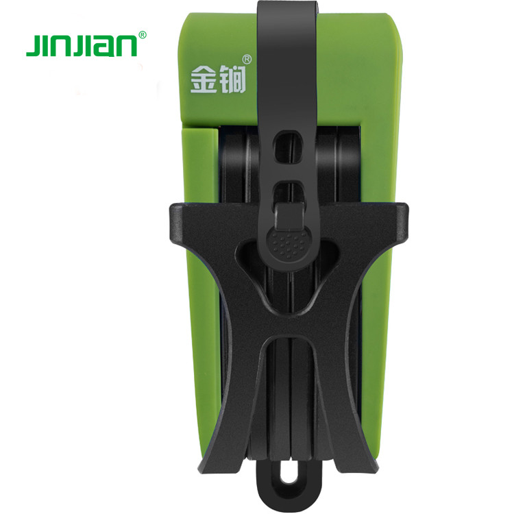 Jinjian  Anti Theft Foldable Structure  Wearable Compact Bicycle folding Lock with key set