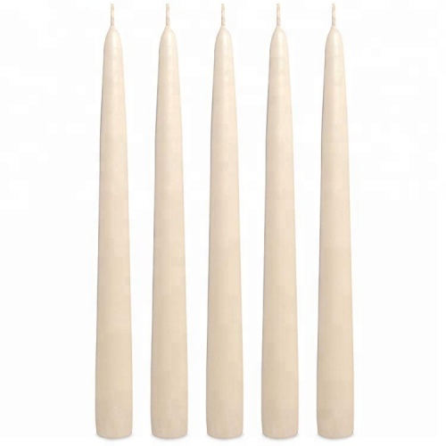 Ivory Color Higlow Dripless Taper Wedding Dinner Candle