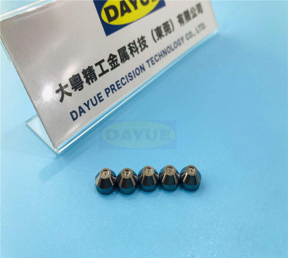 Tungsten carbide nozzle custom dispensing valve nozzle machining