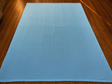 Sky blue double-sided flannel blanket