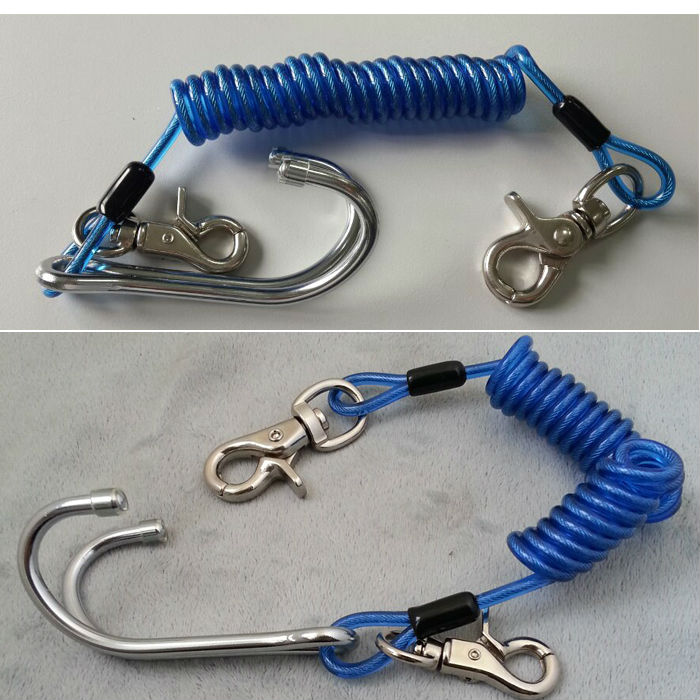 Heavy duty reef hook for diving clip