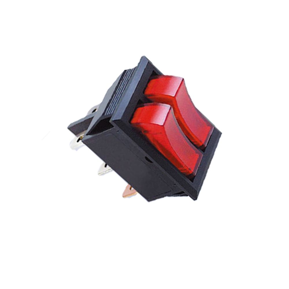 İkili Cüt İşıqlı Rocker Switch