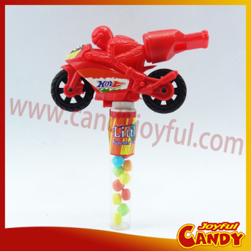Whistle Motorcycle shape small candy toy