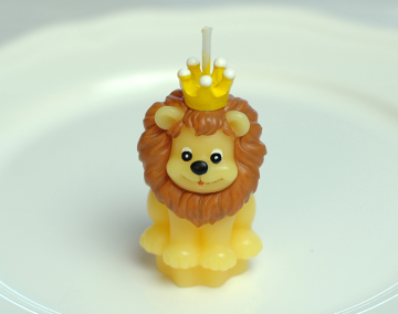 lion cartoon shape candle for birthday gift set