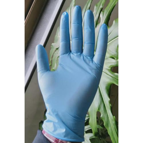 gants bleus sans poudre en nitrile gants en nitrile