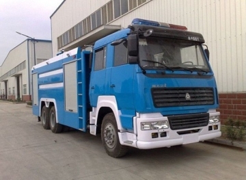 HOWO RHD Fire Fighting Vehicle 6500Liter Water Tank