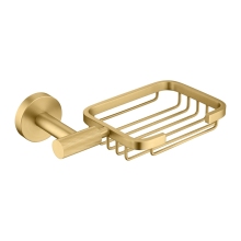 Knurling Hotelier Soap Basket Brushed Gold