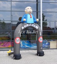 Hot Selling Inflatable Abraham and Sarah Character Arch - Perfect Party Decoration Crafted from Oxford Material, Includes Air Blower Accessory