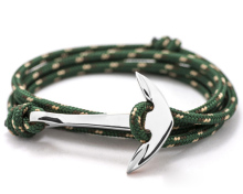 Best Selling Anchor Hook Bracelet Nylon Rope Anchor Bracelet