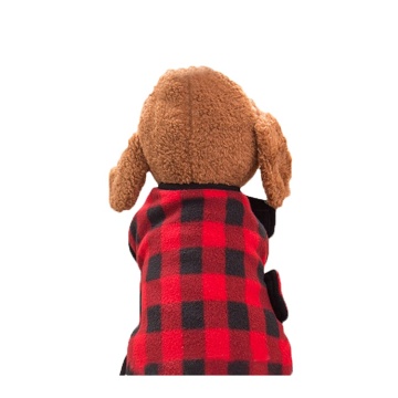 Pet plaid fleece heated warmer jacket