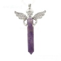 Angel hexagonal column crystal pendant necklace female treatment sharp chakra Pendants Quartz