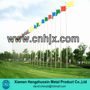 Huge Outdoor flagpole with flags banner