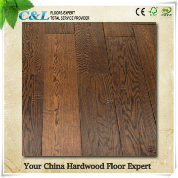 black walnut color oak engineered timber flooring