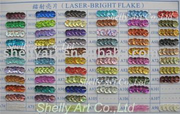 Hot fix sequins 5mm color laser